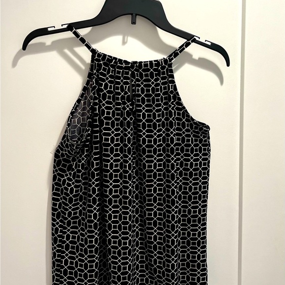The Limited Tops - The Limited sleeveless black & white blouse, small